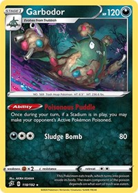 Garbodor (118) - SWSH02: Rebel Clash (SWSH02)