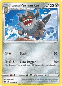 Galarian Perrserker (127) - SWSH02: Rebel Clash (SWSH02)
