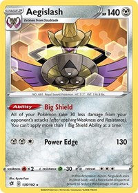 Aegislash (135) - SWSH02: Rebel Clash (SWSH02)