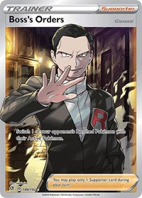 Boss's Orders (Full Art) (189) - SWSH02: Rebel Clash (SWSH02)