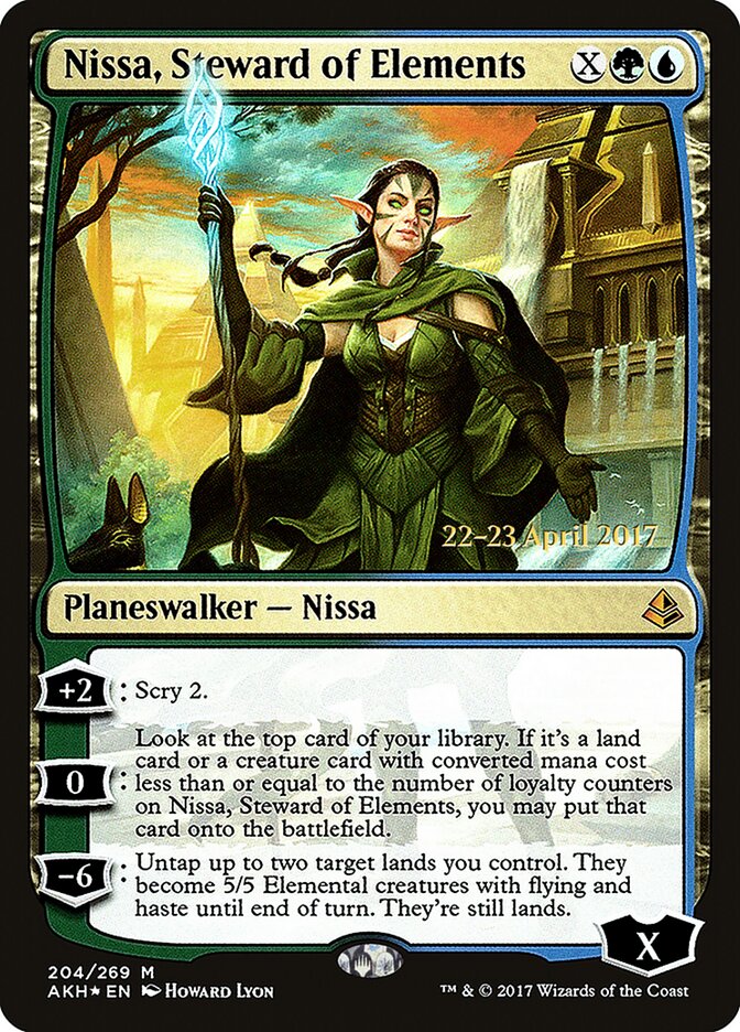 Nissa, Steward of Elements (204s) - Amonkhet Promos (PAKH)