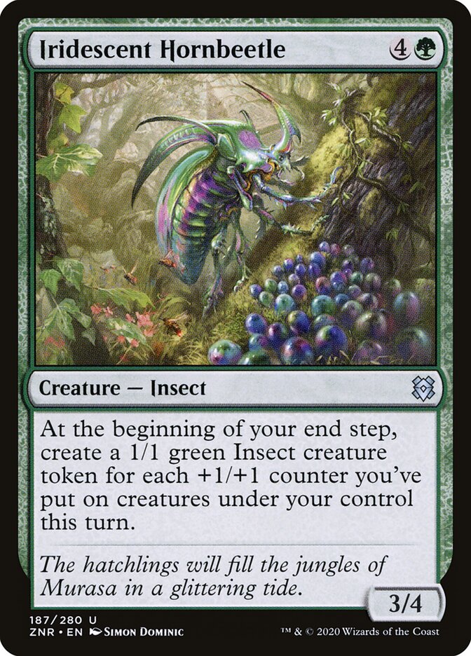 Iridescent Hornbeetle (187) - Zendikar Rising (ZNR)