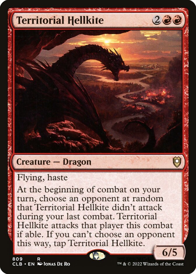 Territorial Hellkite (809) - Commander Legends: Battle for Baldur's Gate (CLB)