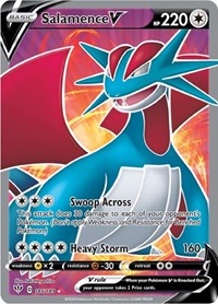 Salamence V (Full Art) (185) - SWSH03: Darkness Ablaze (SWSH03)