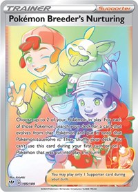 Pokemon Breeder's Nurturing (Secret) (195) - SWSH03: Darkness Ablaze (SWSH03)