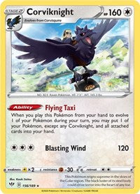 Corviknight (156) - SWSH03: Darkness Ablaze (SWSH03)