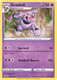 Granbull (71) - SWSH03: Darkness Ablaze (SWSH03)