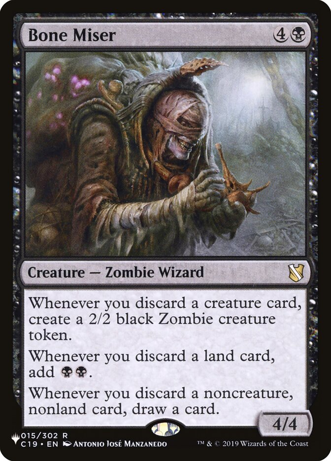 Bone Miser (C19-15) - The List (PLST)