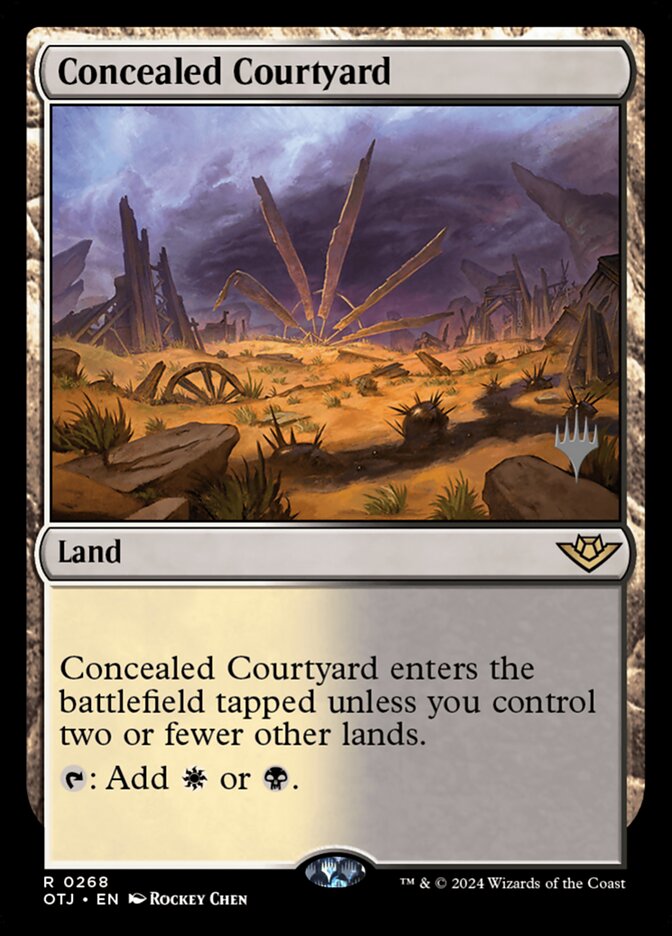Concealed Courtyard (268p) - Outlaws of Thunder Junction Promos (POTJ)