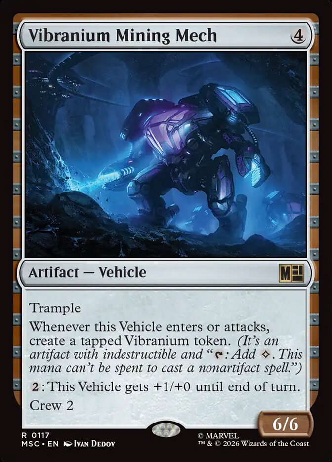 Vibranium Mining Mech (117) - Marvel Super Heroes Commander (MSC)