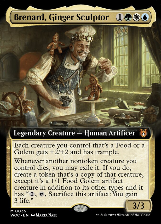 Brenard, Ginger Sculptor (35) - Wilds of Eldraine Commander (WOC)