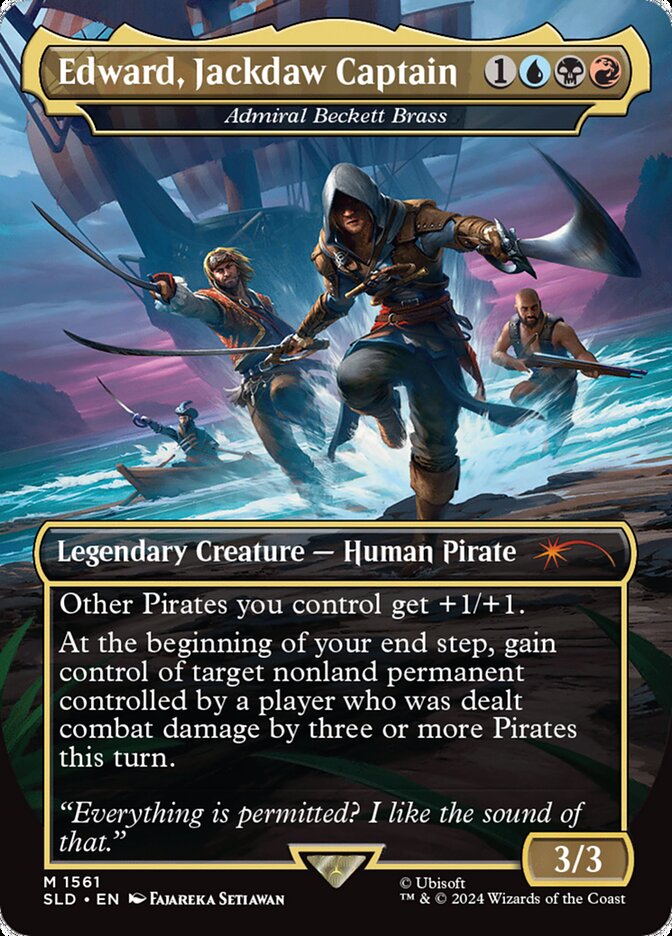 Edward, Jackdaw Captain - Admiral Beckett Brass (1561) - Secret Lair Drop (SLD)
