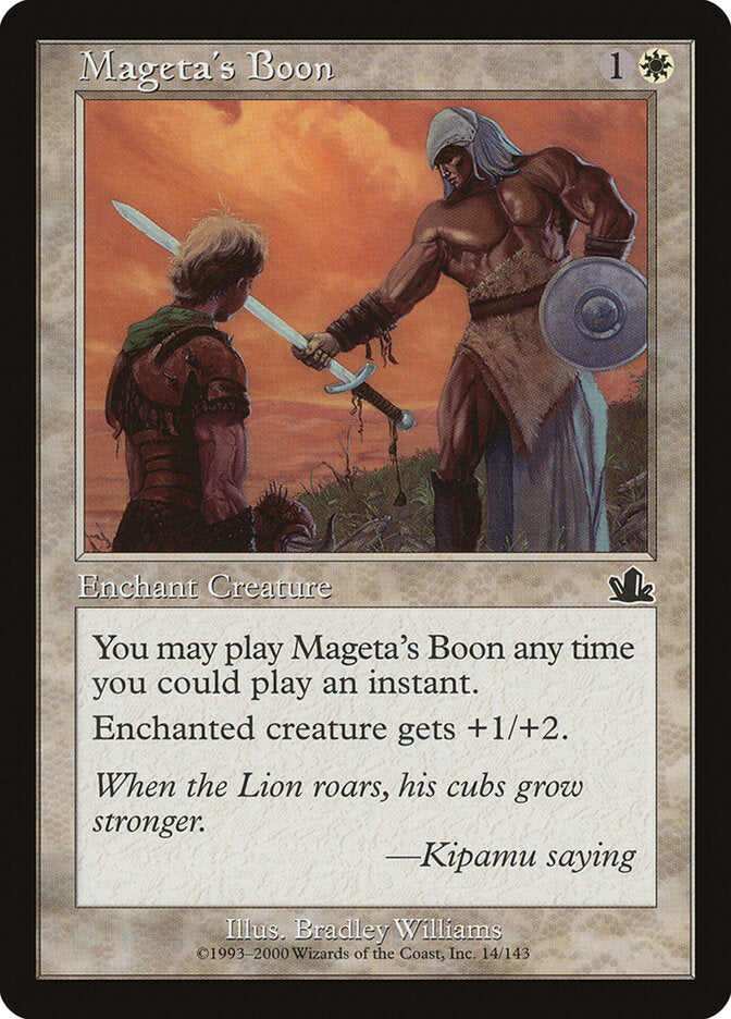 Mageta's Boon (14) - Prophecy (PCY)