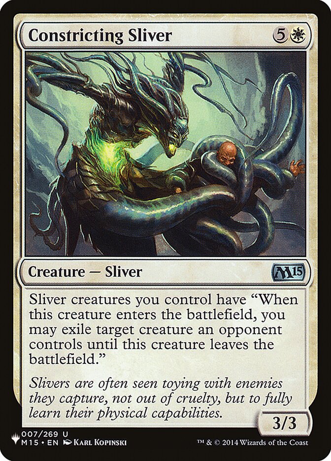 Constricting Sliver (M15-7) - The List (PLST)