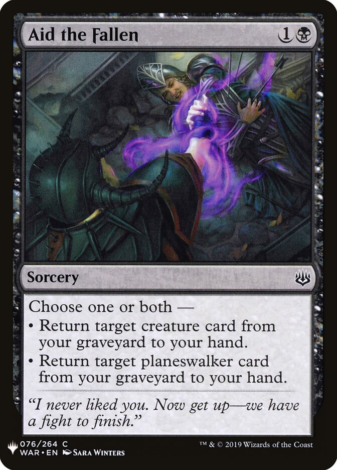 Aid the Fallen (WAR-76) - The List (PLST)