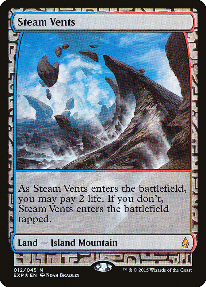 Steam Vents (12) - Zendikar Expeditions (EXP)