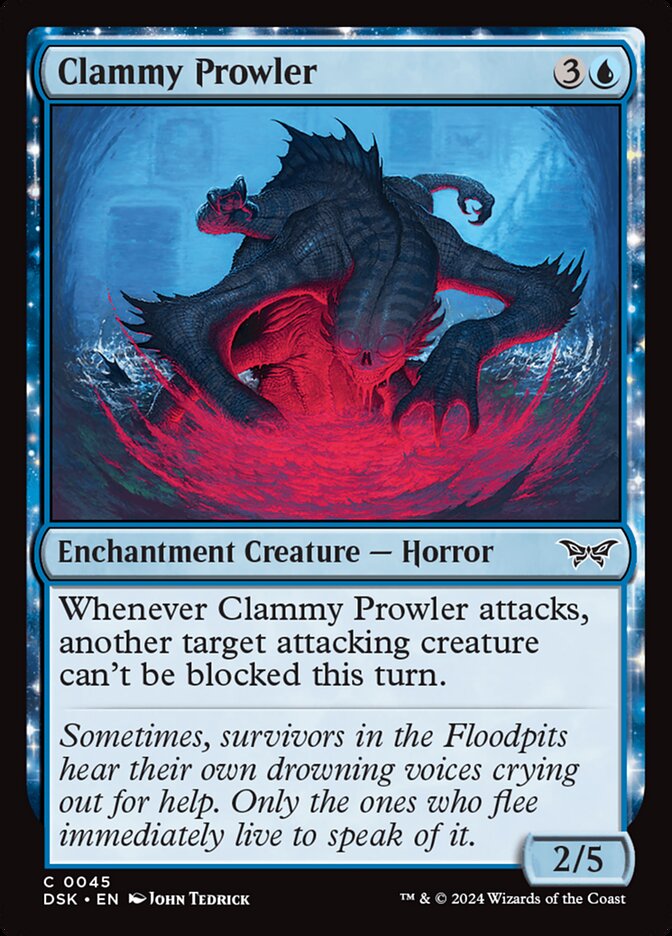 Clammy Prowler (45) - Duskmourn: House of Horror (DSK)