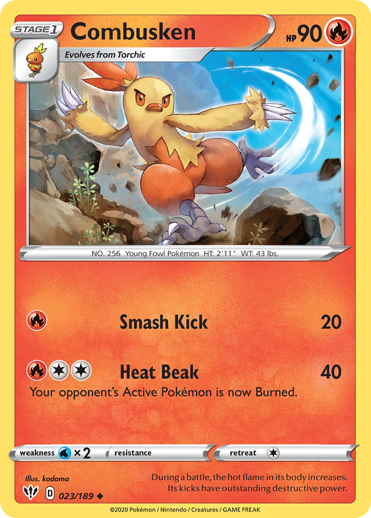Combusken (23/189) - Darkness Ablaze (DAA)