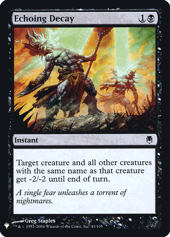 Echoing Decay (DST-41) - The List (PLST)