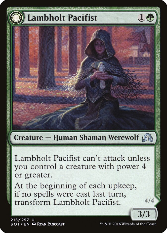 Lambholt Pacifist // Lambholt Butcher (215) - Shadows over Innistrad (SOI)
