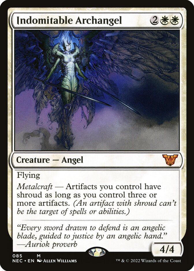Indomitable Archangel (85) - Neon Dynasty Commander (NEC)