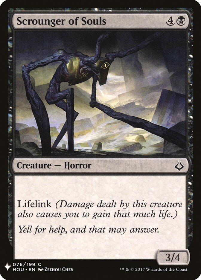 Scrounger of Souls - The List (PLST)