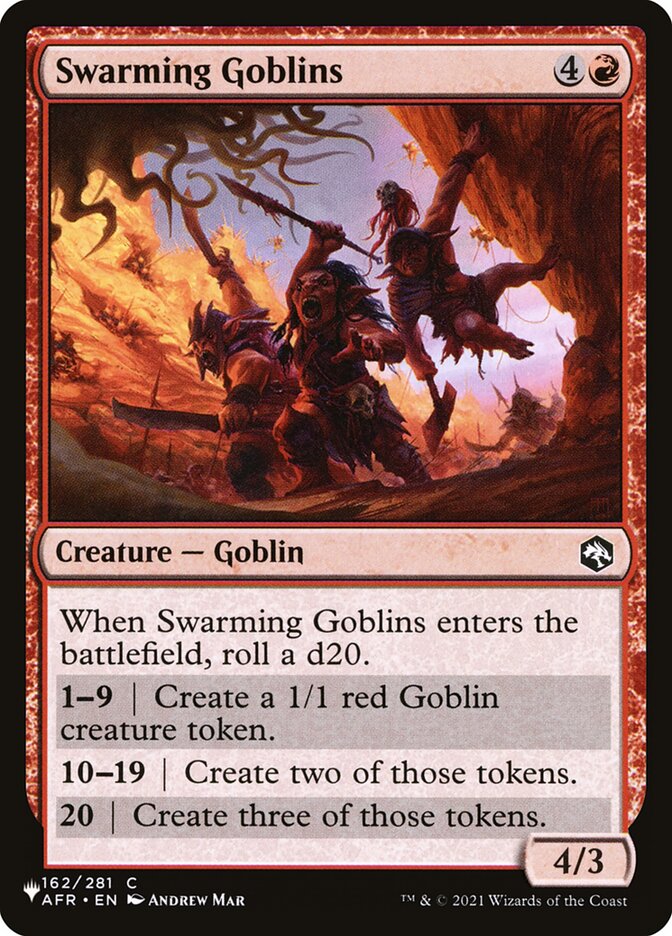 Swarming Goblins (AFR-162) - The List (PLST)