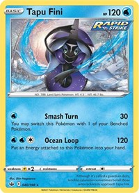 Tapu Fini (40) - SWSH06: Chilling Reign (SWSH06)
