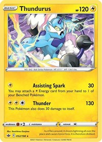 Thundurus (52) - SWSH06: Chilling Reign (SWSH06)