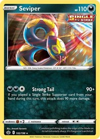 Seviper (102) - SWSH06: Chilling Reign (SWSH06)