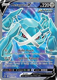 Metagross V (Full Art) (181) - SWSH06: Chilling Reign (SWSH06)