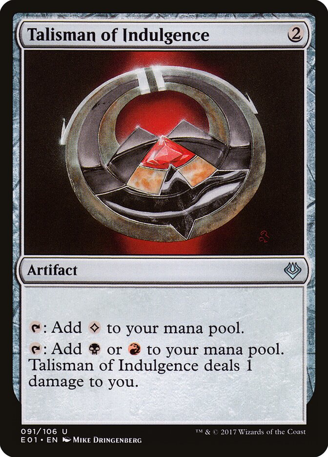 Talisman of Indulgence (91) - Archenemy: Nicol Bolas (E01)