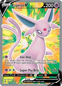 Espeon V (Full Art) (179) - SWSH07: Evolving Skies (SWSH07)