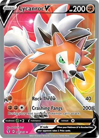 Lycanroc V (Full Art) (187) - SWSH07: Evolving Skies (SWSH07)