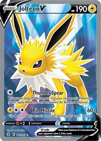 Jolteon V (Full Art) (177) - SWSH07: Evolving Skies (SWSH07)
