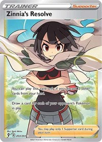 Zinnia's Resolve (Full Art) (203) - SWSH07: Evolving Skies (SWSH07)