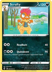 Scrafty (99) - SWSH07: Evolving Skies (SWSH07)