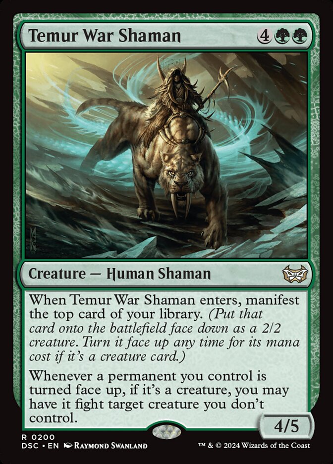 Temur War Shaman (200) - Duskmourn: House of Horror Commander (DSC)