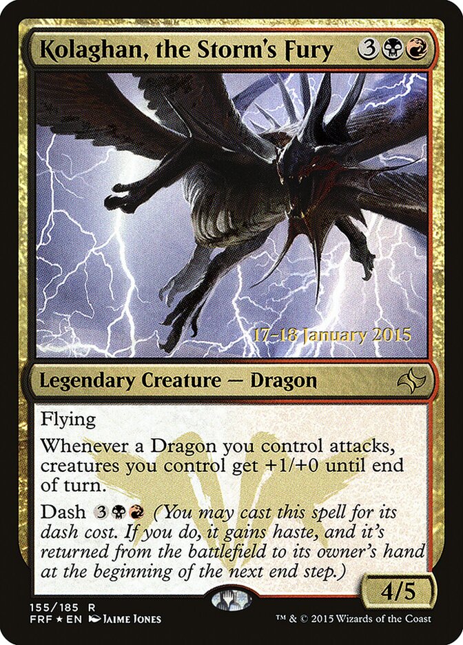 Kolaghan, the Storm's Fury (155s) - Fate Reforged Promos (PFRF)