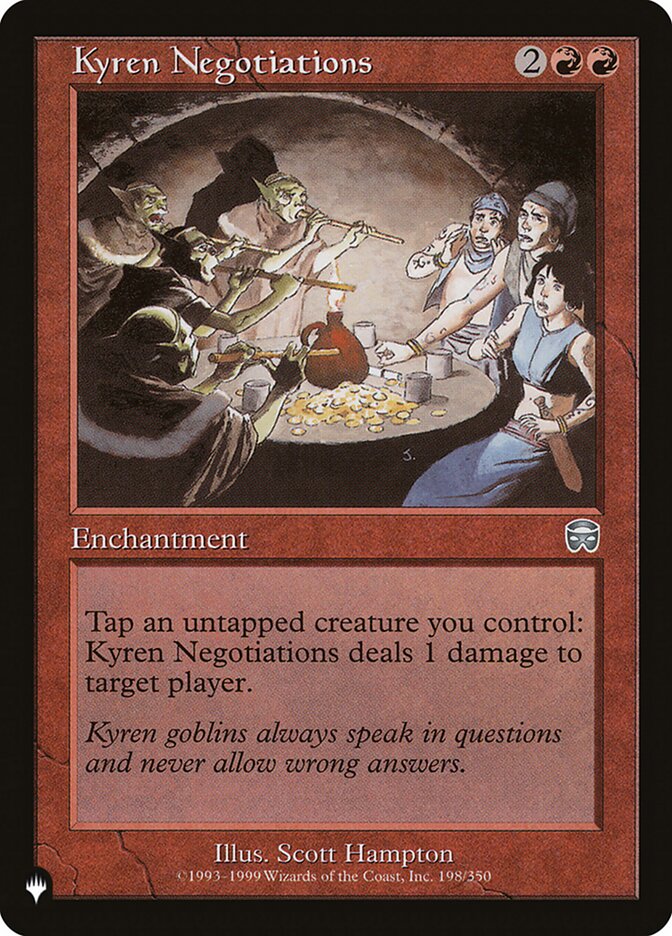 Kyren Negotiations (MMQ-198) - The List (PLST)