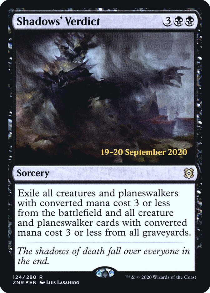 Shadows' Verdict (124s) - Zendikar Rising Promos (PZNR)