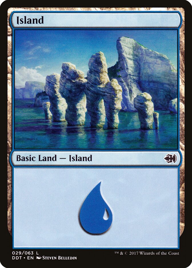 Island (29) - Duel Decks: Merfolk vs. Goblins (DDT)