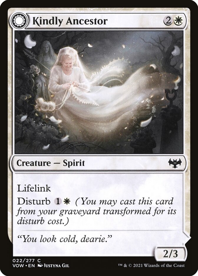 Kindly Ancestor // Ancestor's Embrace (22) - Innistrad: Crimson Vow (VOW)