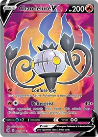 Chandelure V (Full Art) (247) - SWSH08: Fusion Strike (SWSH08)