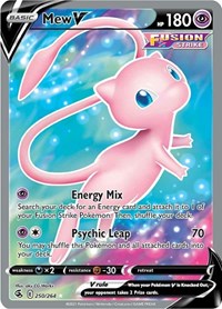 Mew V (Full Art) (250) - SWSH08: Fusion Strike (SWSH08)