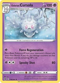 Galarian Cursola (118) - SWSH08: Fusion Strike (SWSH08)