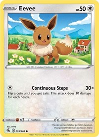 Eevee (205) - SWSH08: Fusion Strike (SWSH08)