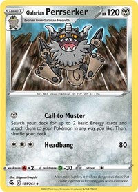 Galarian Perrserker (181) - SWSH08: Fusion Strike (SWSH08)