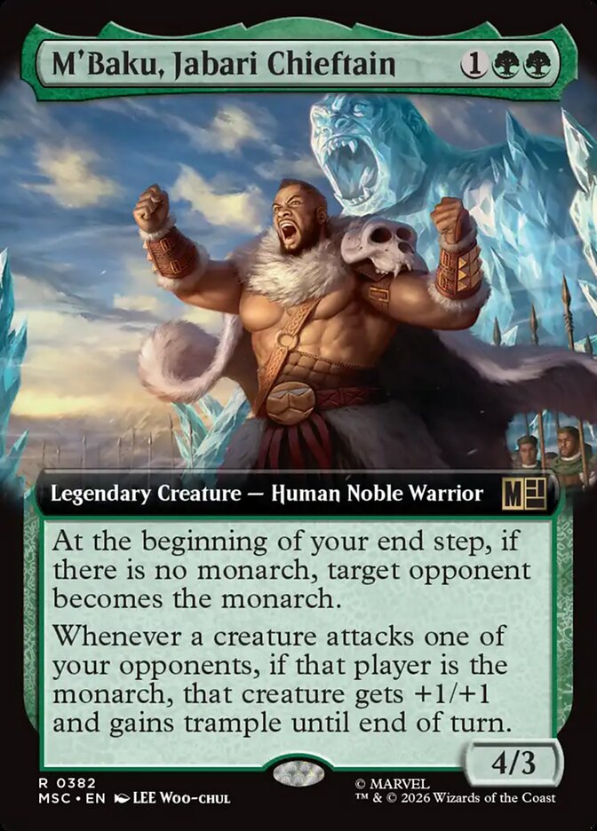 M'Baku, Jabari Chieftain (382) - Marvel Super Heroes Commander (MSC)