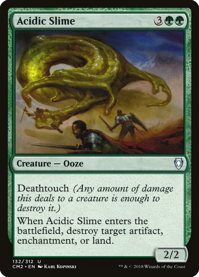 Acidic Slime (132) - Commander Anthology Volume II (CM2)